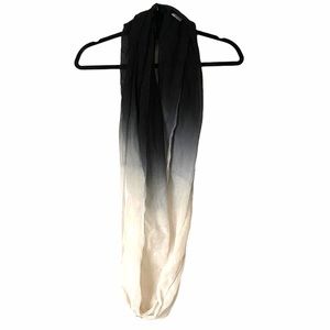 3/$18 Ardene Infinity scarf ombre black and white